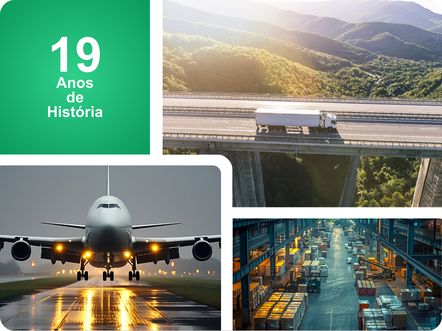 Colagem de imagens sobre a Unalog